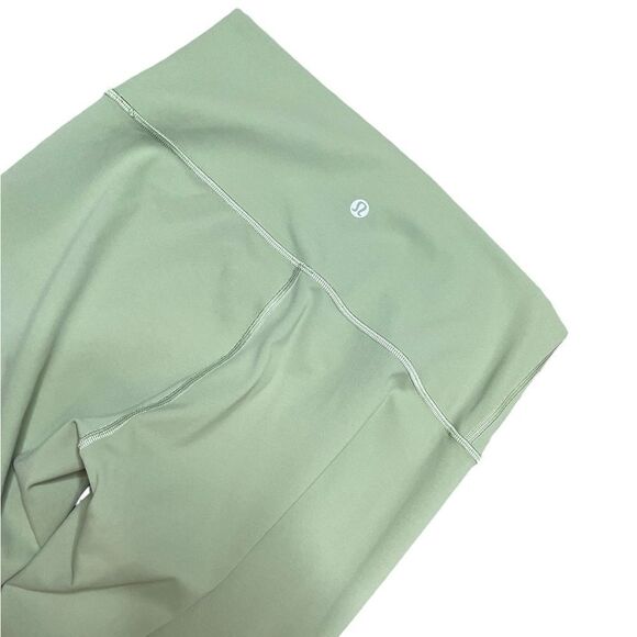 LULULEMON Wunder Under High Rise Tight 28" Vista Green Size 8 - Picture 5 of 9